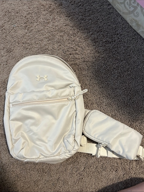 Under Armour Handbags - Under Armour White Small Backpack Sling